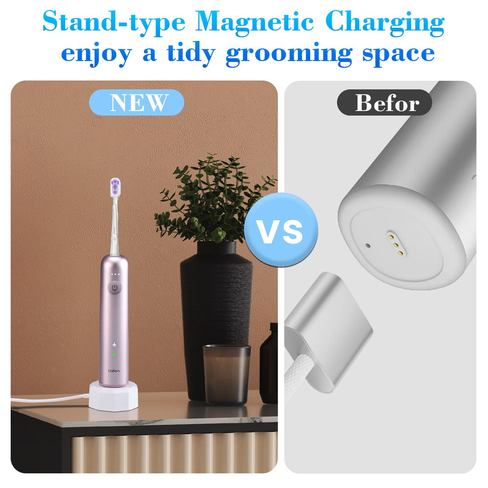 White Laifen charger with magnetic base and cable