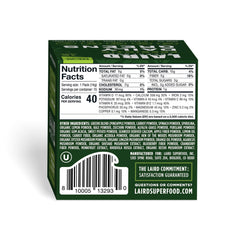 Single-serve Daily Greens sachet being opened