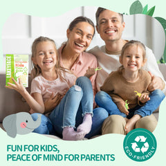 No fluoride and BPA-free Lakeyface flossers for safer children's dental care