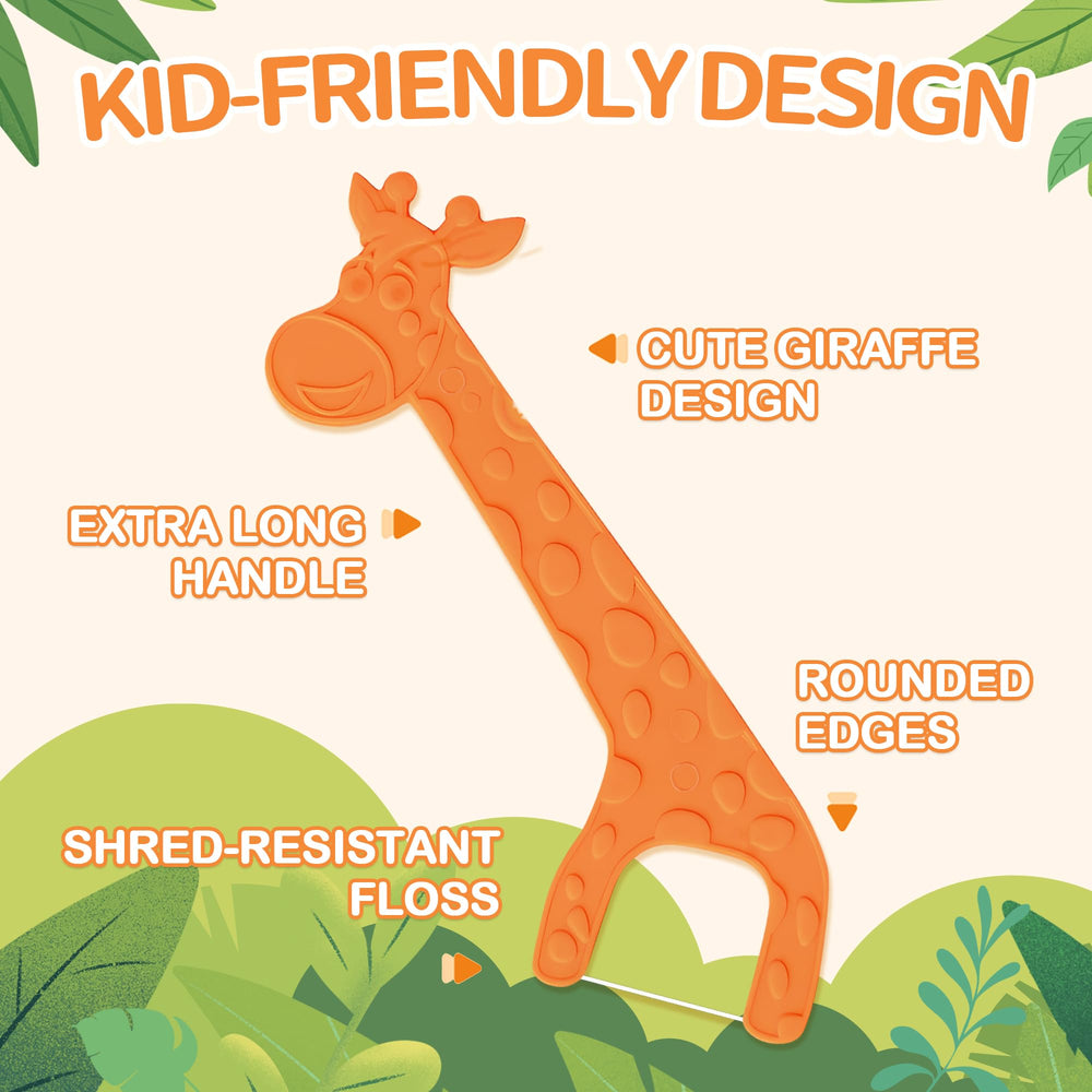 Blue Lakeyface biodegradable kids flossers