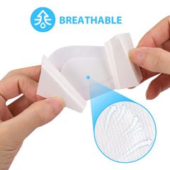 Absorbent pad in eye pads prevents sticking and enhances shading of wounds