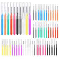 Lanjue 200pcs interdental brushes set in 6 sizes and 10 colors