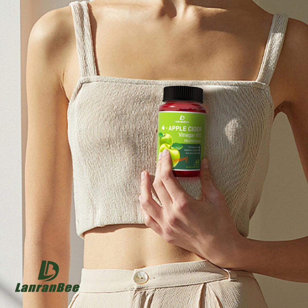 LanranBee gummies on a breakfast table suggesting morning routine benefit