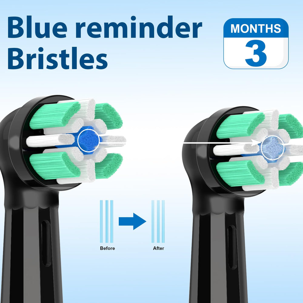 Close-up of Lanveda replacement heads for Oral-B Pro 500/1000, Smart 2000, Genius X