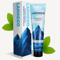 Larineco Nano Hydroxyapatite Toothpaste 4oz tube with enamel care label