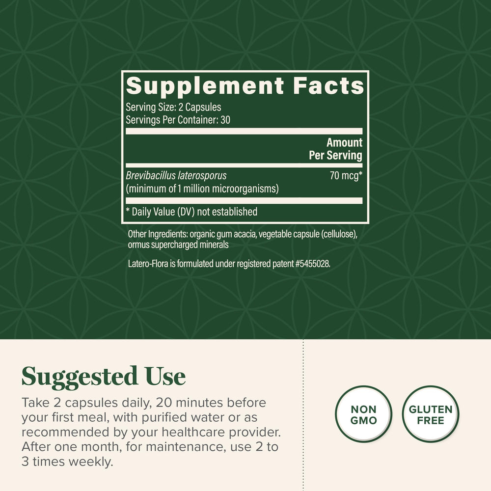 Capsules of Latero-Flora Probiotic 60 Count