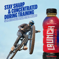 Launch Hydrate Fruit Punch packshot on white background