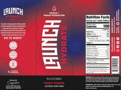 Hydration and recovery with Launch Hydrate Fruit Punch - athlete use