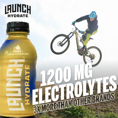 Graphic illustrating Real Cane Sugar in Launch Hydrate