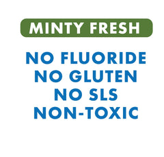 Lifestyle image of brushing teeth with Lauricidin toothpaste