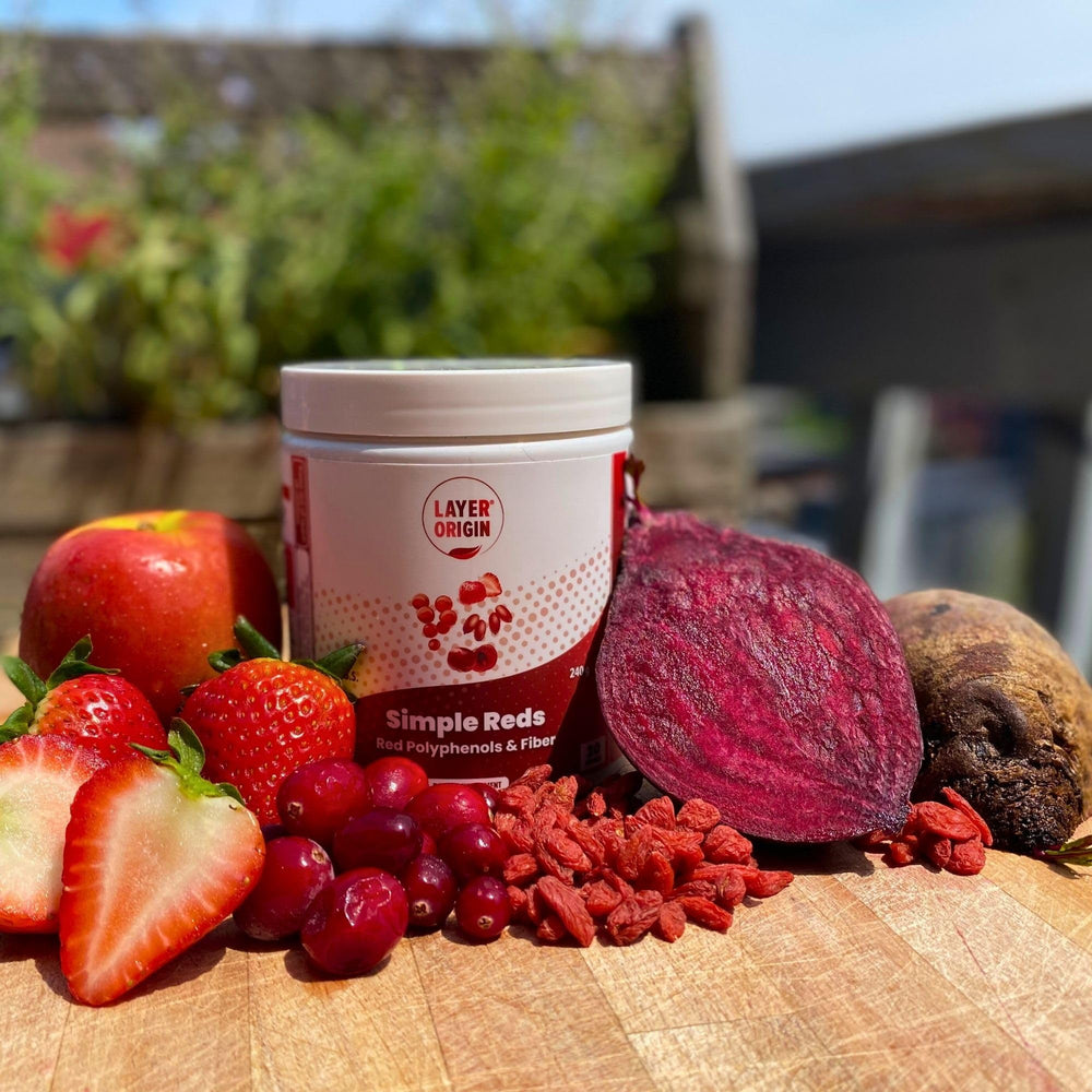 Apple peel powder used in the Simple Reds formulation