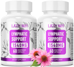 Lazpowfi Lymphatic Drainage Supplements bottle – 120 capsules