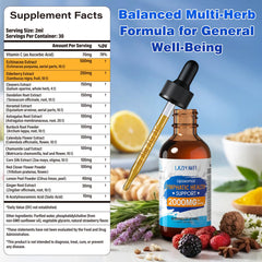 Ingredients: Echinacea, Dandelion, and Elderberry in Lazpowfi drops