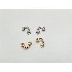 Gold-colored nose pad arm replacement kit for glasses