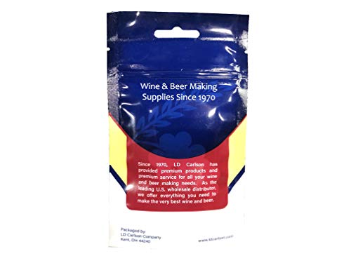 LD Carlson 6012A Potassium Metabisulfite 2 oz bottle back/packaging
