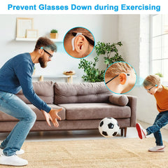 Anti-slip eyeglass holder preventing glasses from slipping