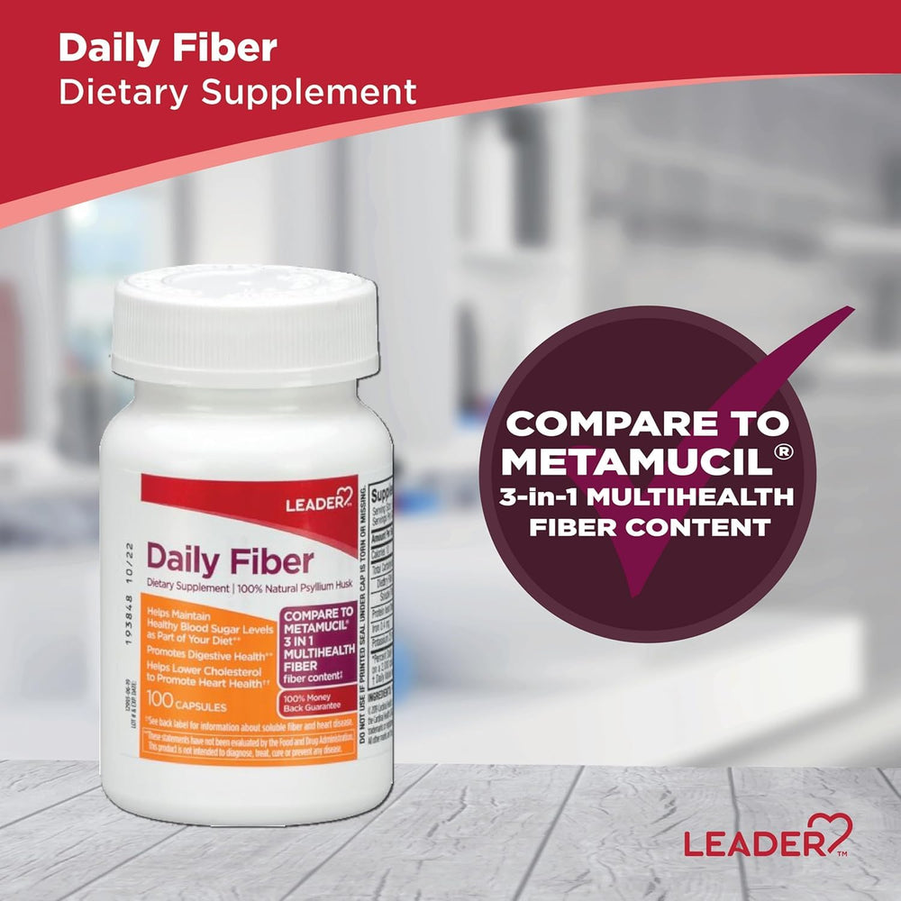 Instructions for using Leader Daily Psyllium Husk Powder with water