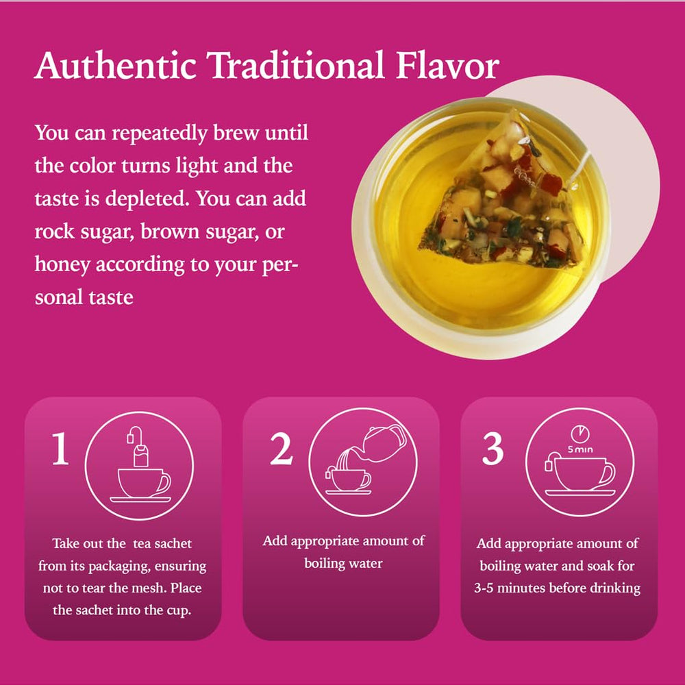 Leafroot tea packaged pouch conveys premium presentation and convenient daily use.