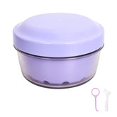 LEAFTOL Leakproof Denture Bath Case Purple – front view