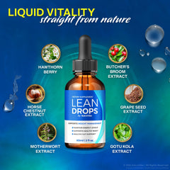 Lean Drops packaging and logo