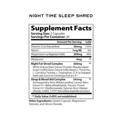 LEAN Nutra Night Time capsules closeup demonstrates convenient nightly capsule intake for metabolism support.