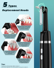 Close-up of LED light on tooth polisher