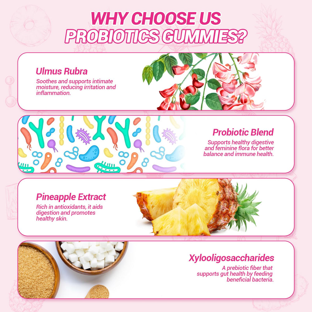 Probiotic and botanical blend visuals