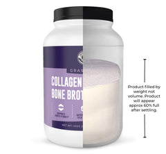 Dairy free, zero carb bone broth collagen powder illustration