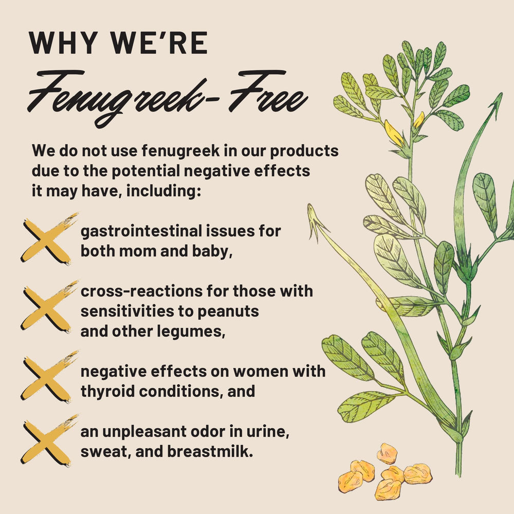 Vegan, organic, and non-GMO lactation supplement packaging