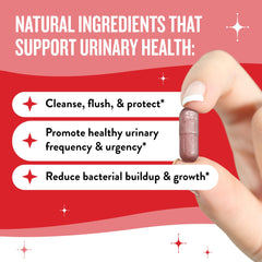 D-Mannose and cranberry powder ingredients illustration