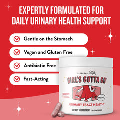 Women’s urinary tract health support graphic
