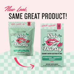 Product label highlighting cortisol support and hydration ingredients