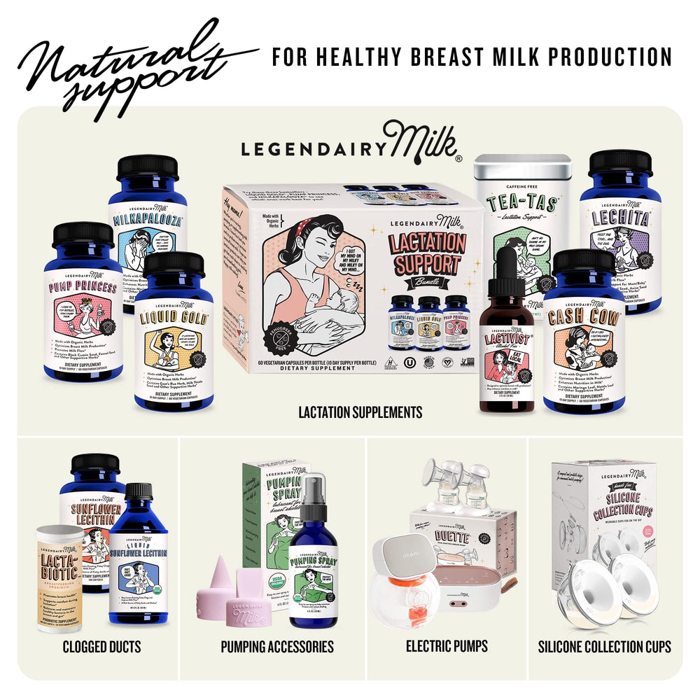 Legendairy Milk Sunflower Lecithin bottle with spoons suggests convenient daily routine.
