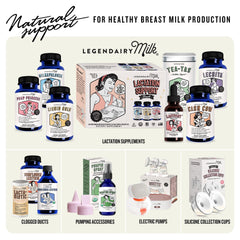 Legendairy Milk Sunflower Lecithin bottle with spoons suggests convenient daily routine.