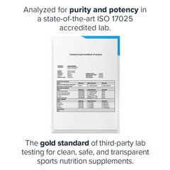 Supplement bottle label close-up