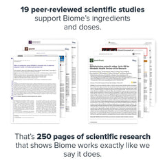Serving size with one probiotic capsule next to a measuring spoon
