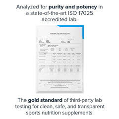 Bottle back panel highlighting ingredients B420, DE111, 299v and PreticX