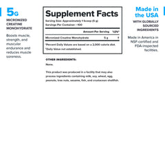 Close-up of LEGION micronized creatine powder