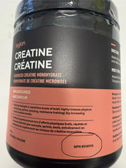 Creatine powder mixed in water glass