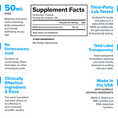 Legion DHEA 50mg capsules