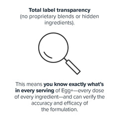 LEGION Egg+ dried-egg-white closeup highlights pure powder and clean label