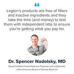 LEGION Hydrate natural-flavor stevia close-up emphasizes sugar-free hydration taste