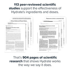 LEGION Hydrate sugar-free ingredients label highlights clean minerals