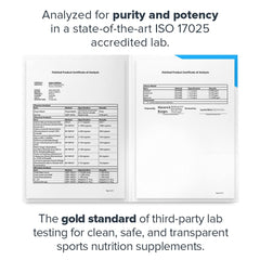 ISO 17025 third-party lab testing certificate for LEGION Phoenix