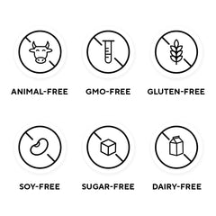 LEGION Plant+ Chocolate ingredients label close-up for transparency.