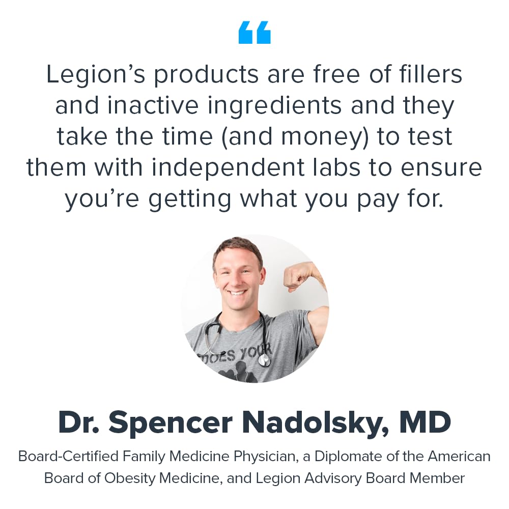 LEGION lab-testing badge communicates potency and purity for Pump