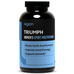Bottle of LEGION Triumph Daily Sport Multivitamin for Women
