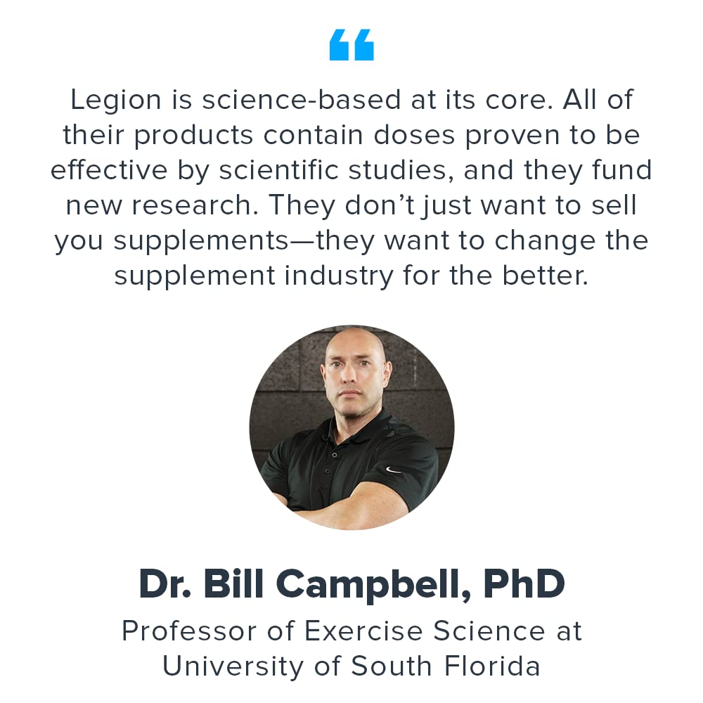 Legion Vitamin D3 K2 bottle on a health-boost background