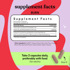 Vitamin B12 capsule in Lemme Burn