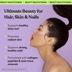 Front packshot of Lemme Glow Collagen Gummies with peach flavor